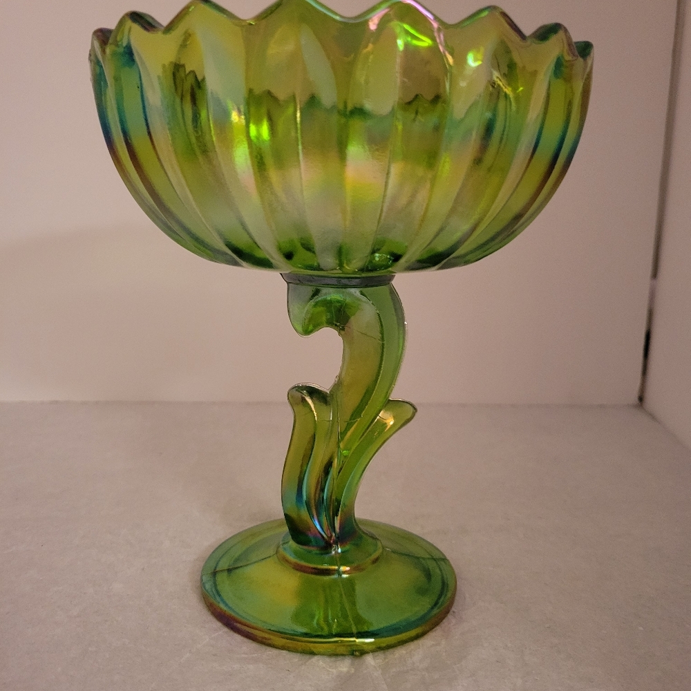 Vintage Carnival Glass Lotus Blossom